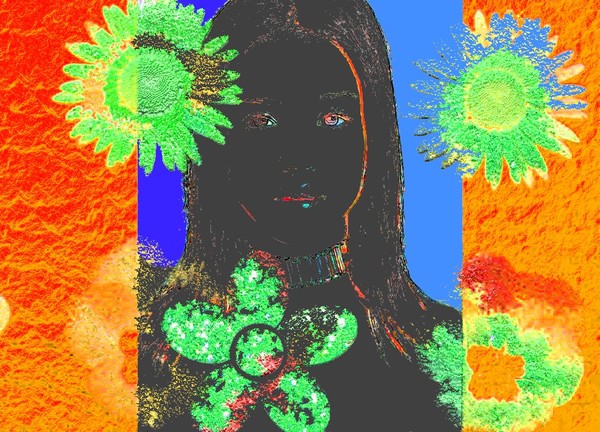 Woman flowers 16
