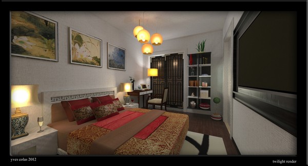 the white bedroom
