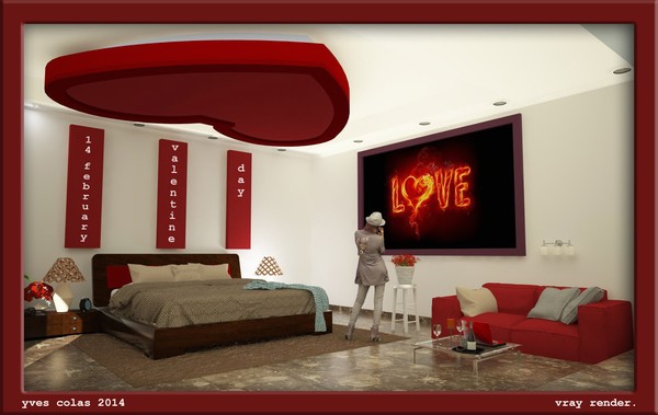 romantic bedrom 22 by perro loco/valentine's day