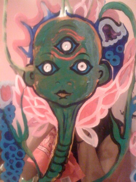 Three-Eyed Baby with Stiletto