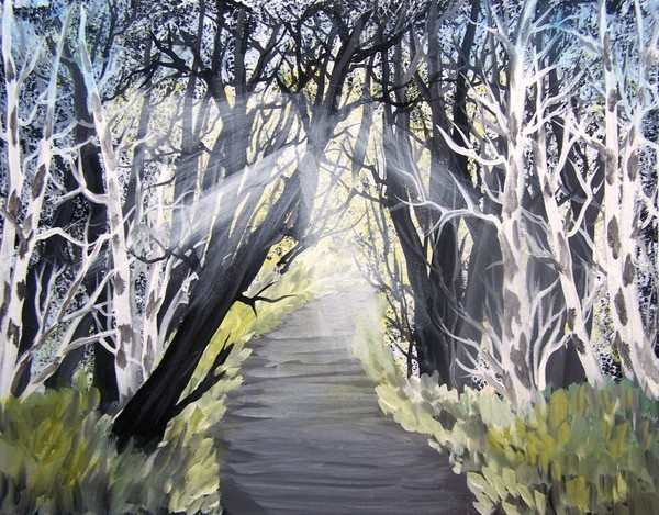 Forest at dawn