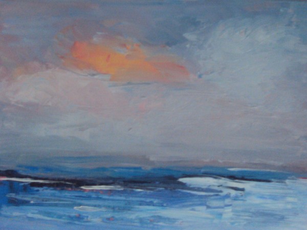 Original Art Landscape Painting Beach shore canvas