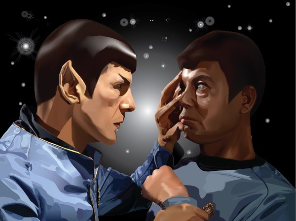 Spock and McCoy