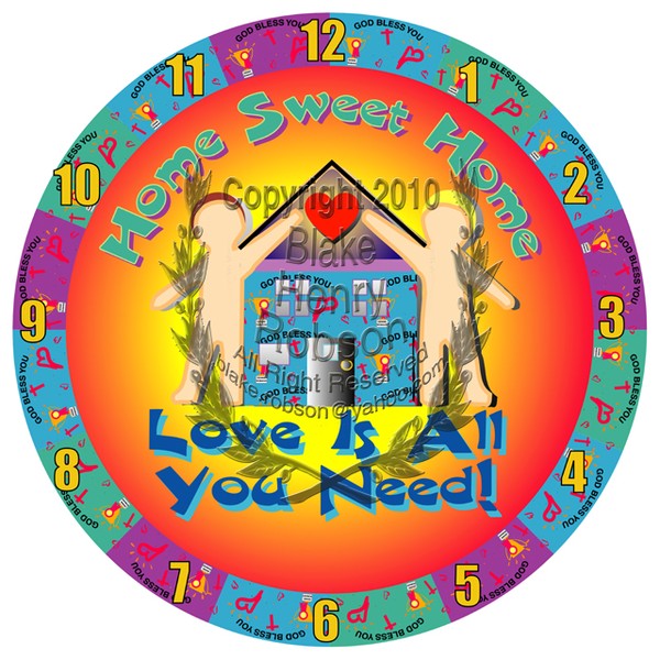 Love is all you need clock