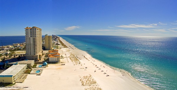 Eastward View of Pensacola Beach, Florida