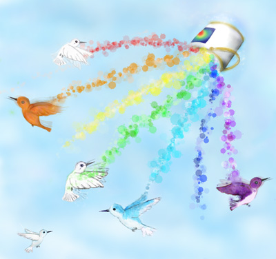 Hummingbird rainbow