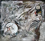 Materialkollage, 60x70