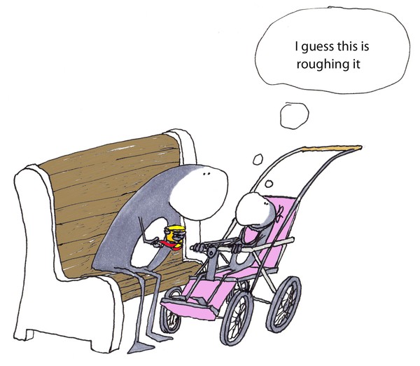 roughing it