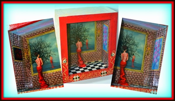 Lady in red 3d