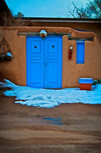 Blue gate