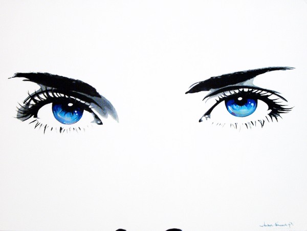 Lustrous Blue Eyes