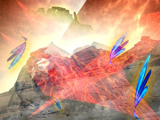 Blue Butterflies on a Distant Planet
