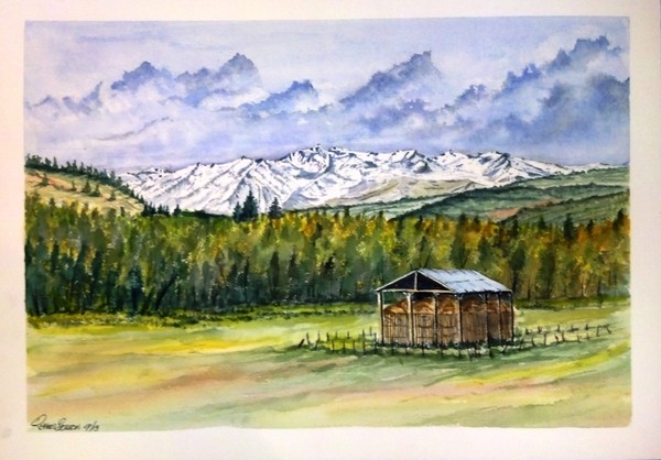Colorado Mountain Hay Scene Sold