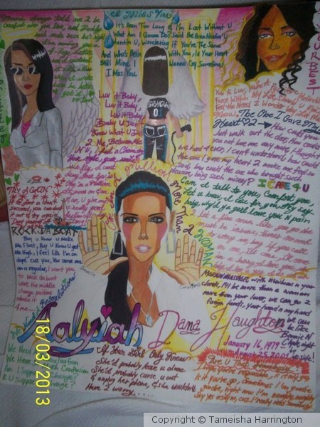 Aaliyah lyrical tribute poster