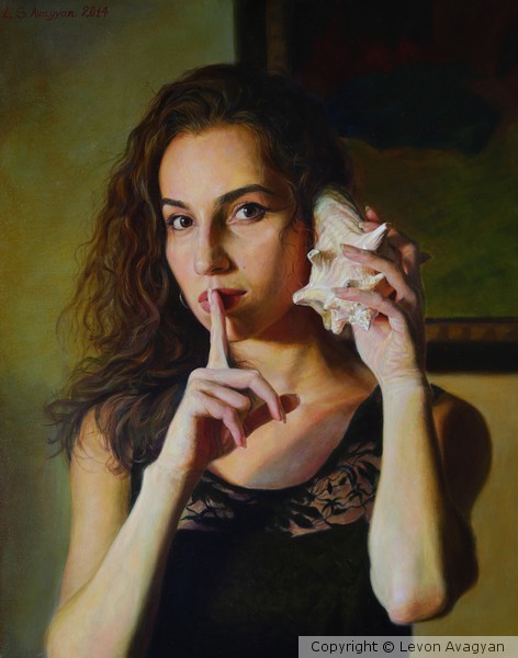 Girl with a shell