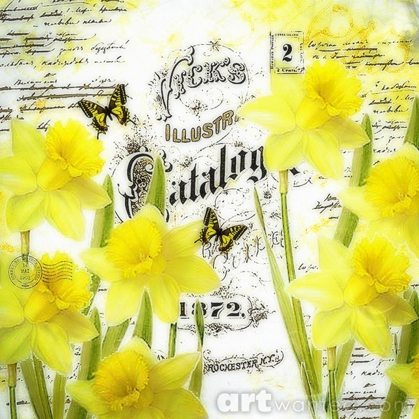vintage daffodils