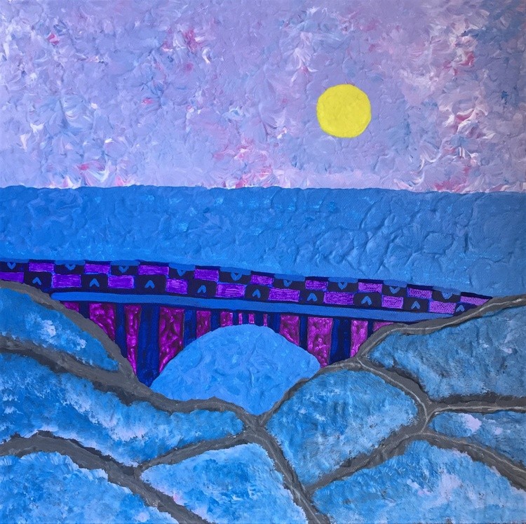 Landscape with a bridge