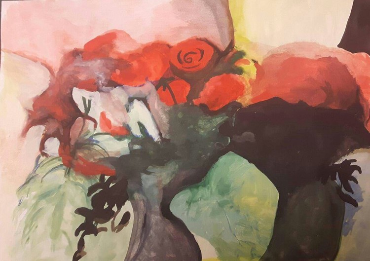 red roses mirror by matilda lorentsson