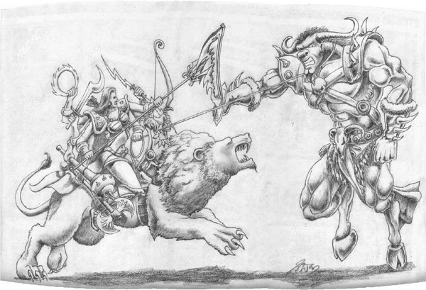 Durga battles Mahish