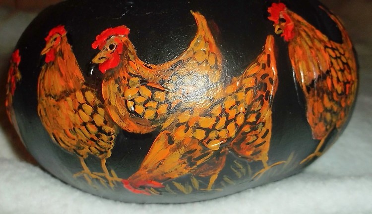 painted chicken gourd