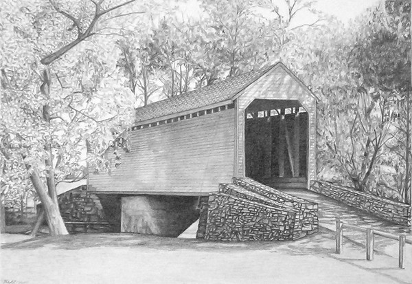 Old Frederick Road Loy's Station Covered Bridge MD