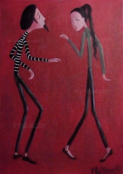 DANCERS IN RED