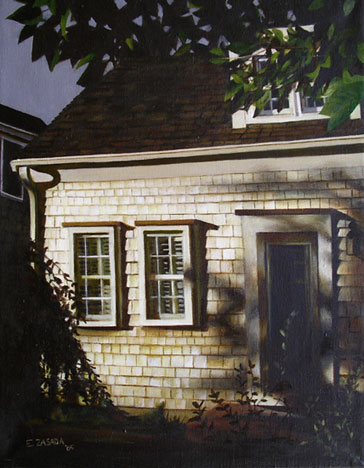 Cape Cod House In Late Afternoon
