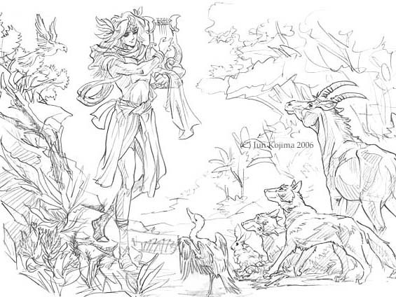 The musician of forest