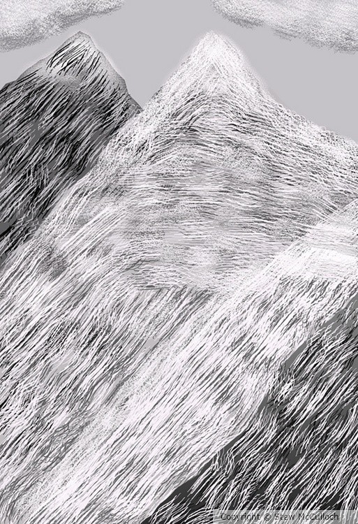 Mountains in Black & White  P272