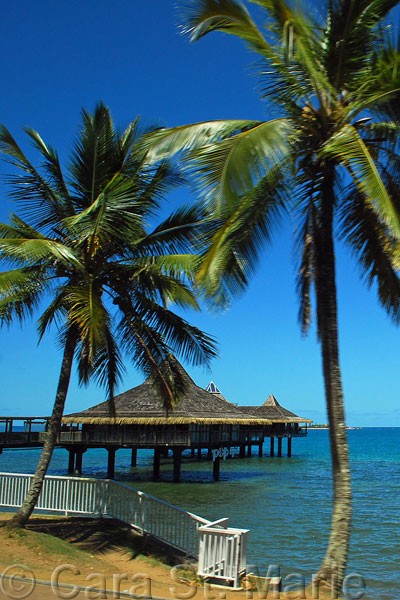 Overwater bungalow in Noumea