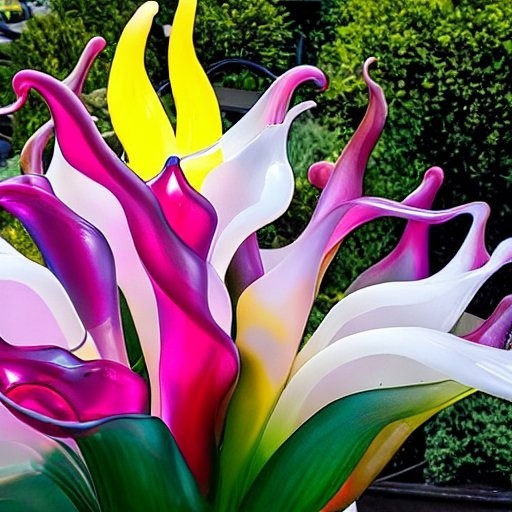 Rainbow Glass Canna Lilys