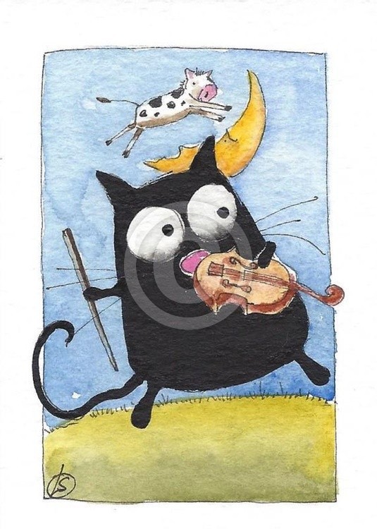 The cat and the fiddle