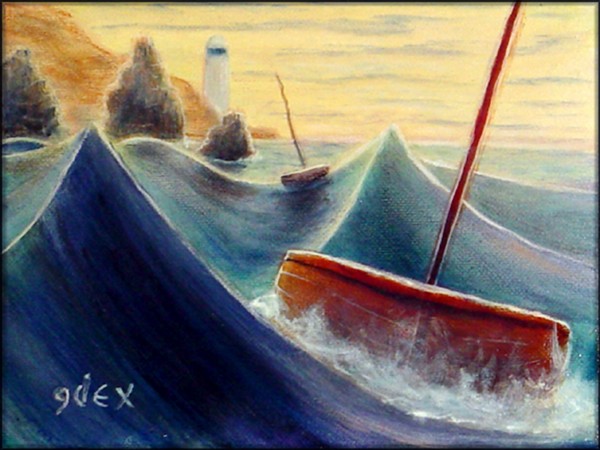high waves