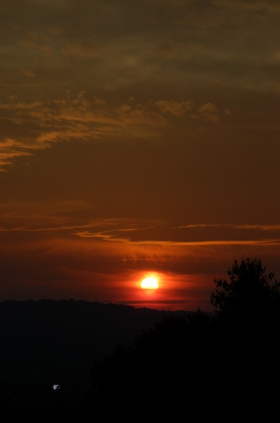 July Fiery Sunset