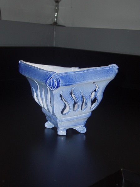 Blue Candle Holder