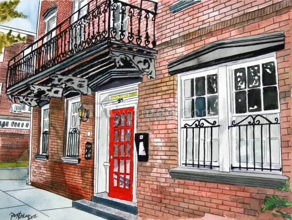 Pen and Ink House drawing 