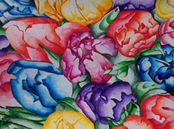 Neon Tulips