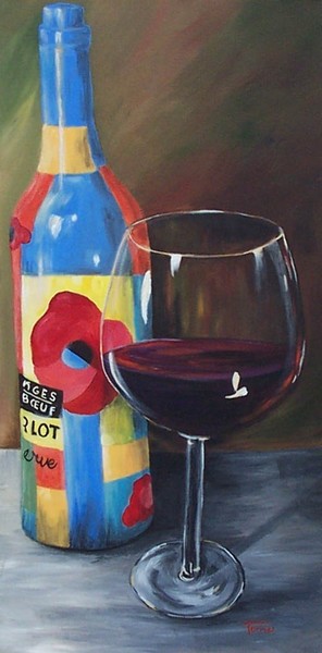Glass of Merlot