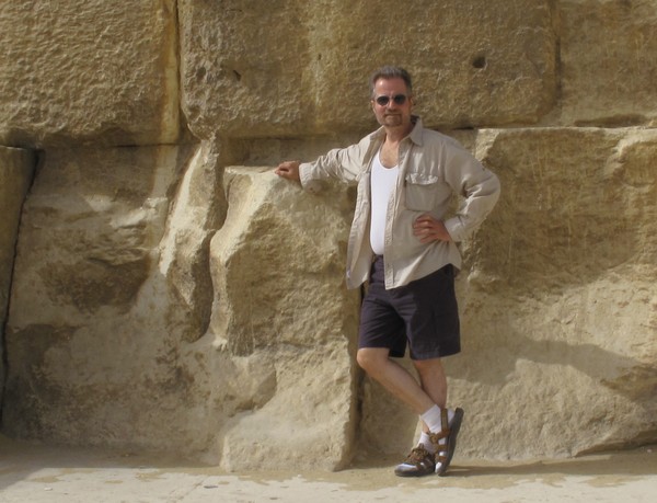 At the Pyramids of Giza