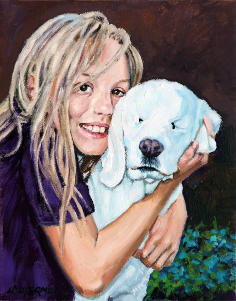 -Emily and her-Blind-Dog