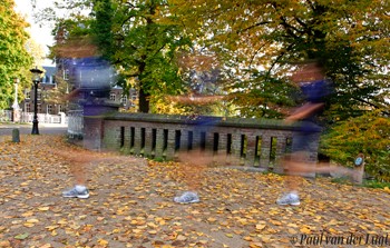 running ghosts in bleu