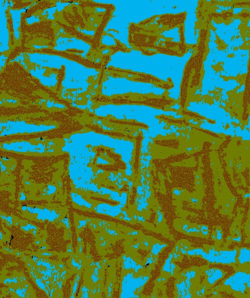 Turquoise Geometric Abstract Graphic