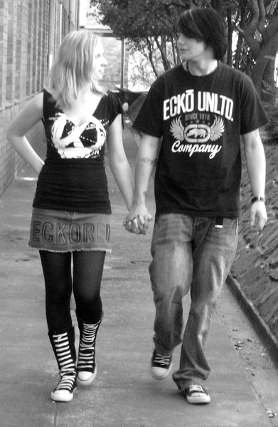 holding hands