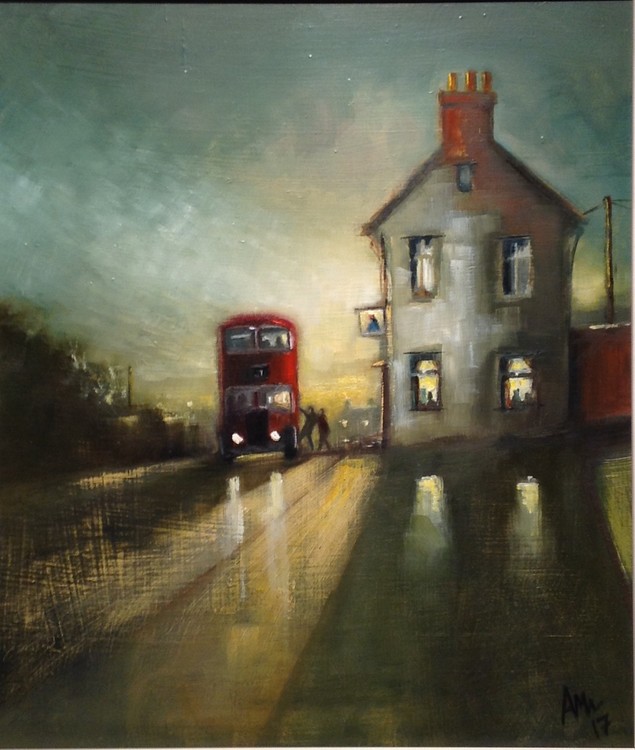 Two drunks and the last bus home.