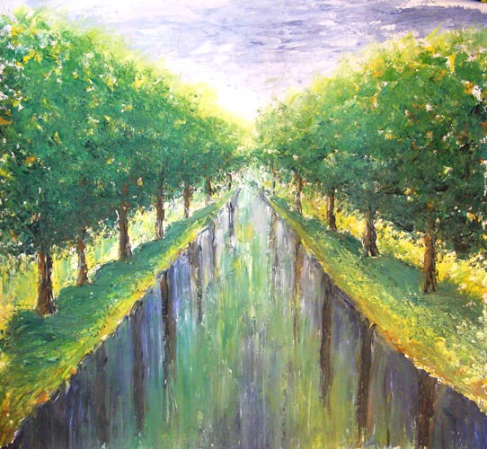 avenue RUSSIAN Art IMPRESSIONIST OIL PAINTING