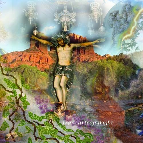 DIGITAL ART Christ in the Desert