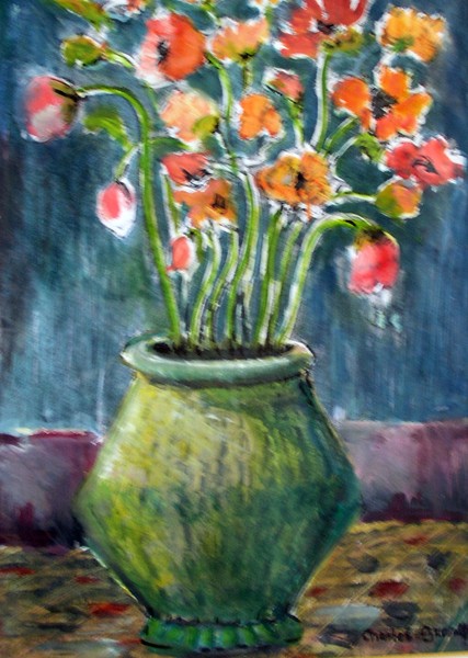 stone vase