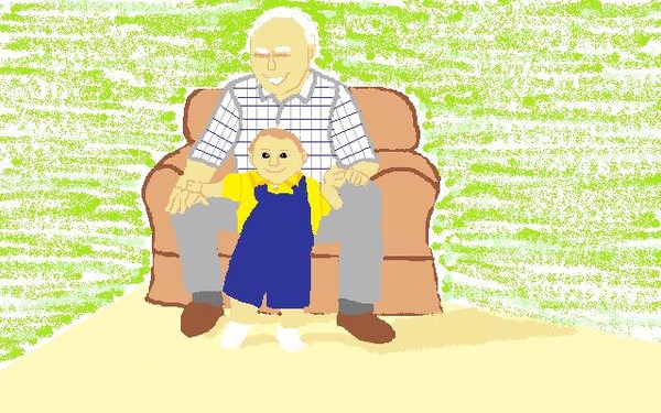 With Grandpa