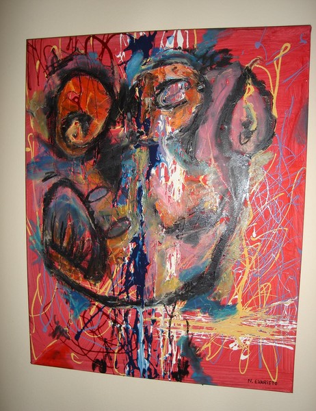 Monkey Catching Raindrops at 2am SOLD