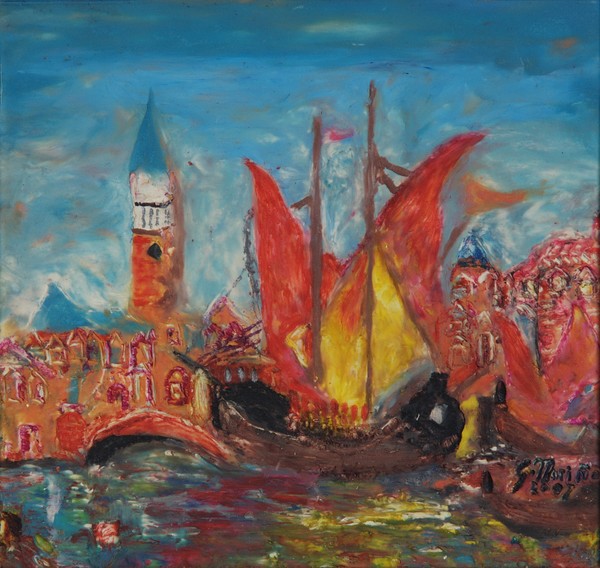 Atracando en Venecia